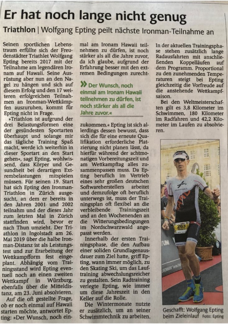 Schwarzwälder Bote - Er hat noch lang nicht genug